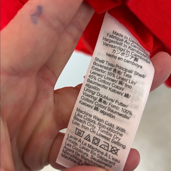 J. Crew Linen-blend Button Front Mini Dress in Linen Blend - Size 4 - Picture 8 of 9